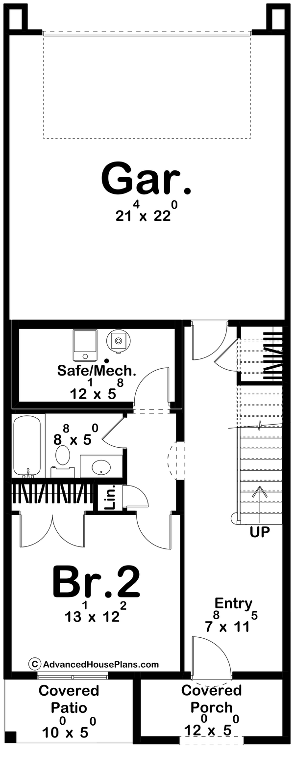 Modern Floor Plan - Main Floor Plan #455-425