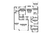 Craftsman Style House Plan - 3 Beds 2 Baths 1677 Sq/Ft Plan #112-259 