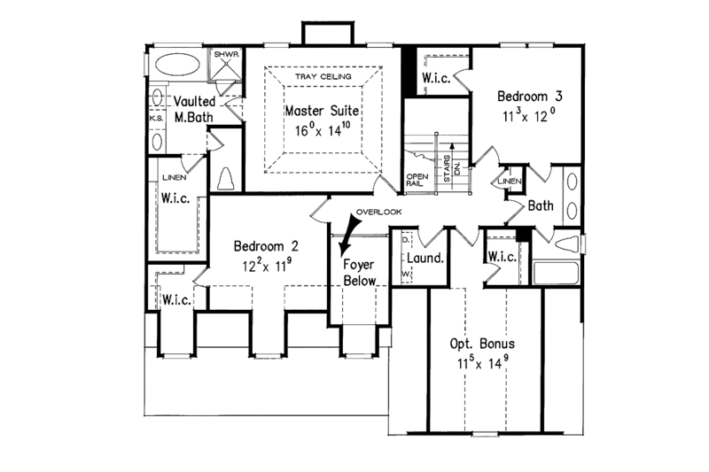 House Plan Design - Floor Plan - Upper Floor for Colonial House Plan #927-796 - 4 bed, 3 bath