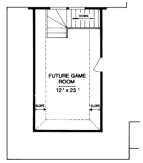 House Design - Country Floor Plan - Upper Floor Plan #45-538