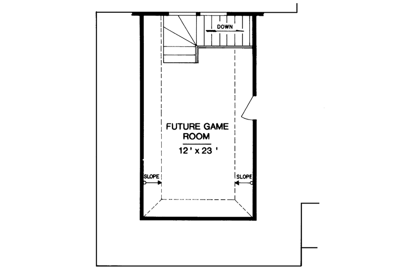 Home Plan - Floor Plan - Upper Floor for Country House Plan #45-538 - 3 bed, 2 bath