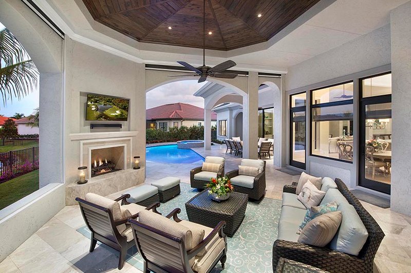 Dream House Plan - Exterior - Rear Elevation 2 for Mediterranean House Plan #1017-166 - 4 bed, 4.5 bath