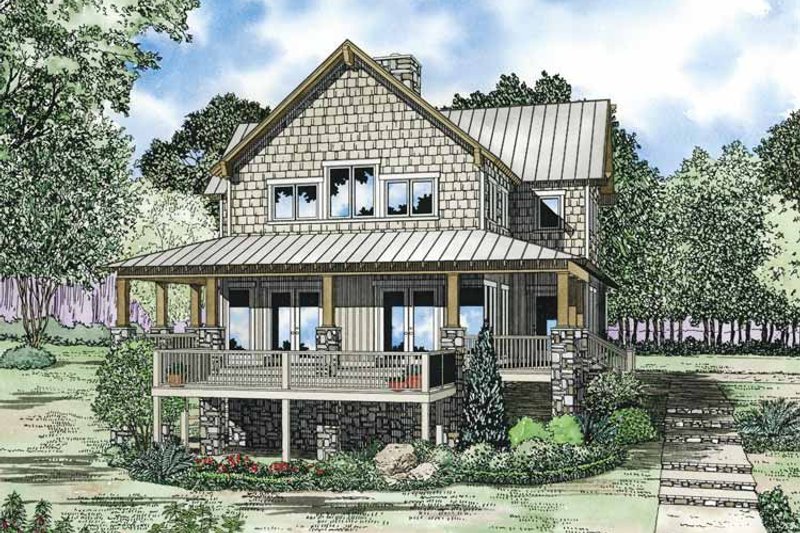 Home Plan - Country Exterior - Front Elevation Plan #17-3305