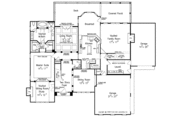 European Style House Plan - 4 Beds 3.5 Baths 3558 Sq/Ft Plan #927-359 Floor 
