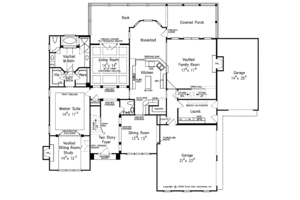 Floor Plan - Main Floor for European House Plan #927-359 - 4 bed, 3.5 bath