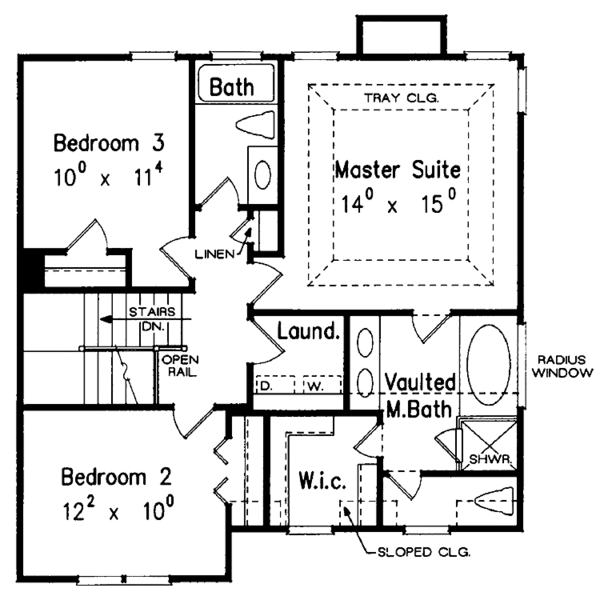 House Plan Design - Country Floor Plan - Upper Floor Plan #927-754