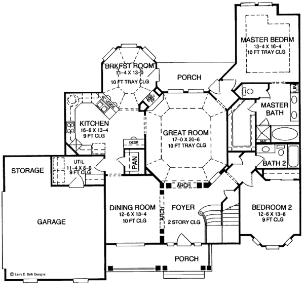 Home Plan - Country Floor Plan - Main Floor Plan #952-153