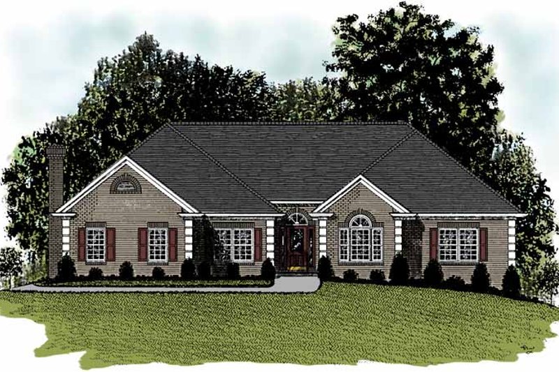 Home Plan - Ranch Exterior - Front Elevation Plan #56-655