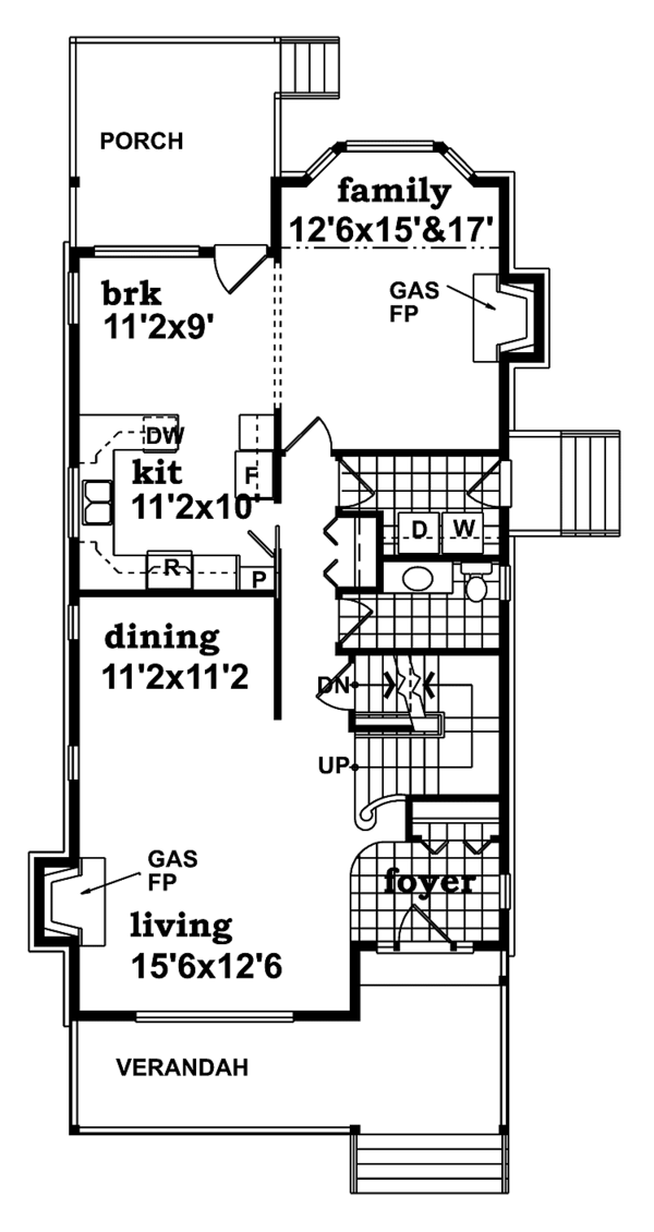 Dream House Plan - Victorian Floor Plan - Main Floor Plan #47-908