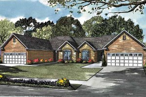 Ranch Exterior - Front Elevation Plan #17-2977