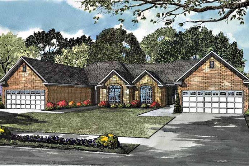 Dream House Plan - Ranch Exterior - Front Elevation Plan #17-2977