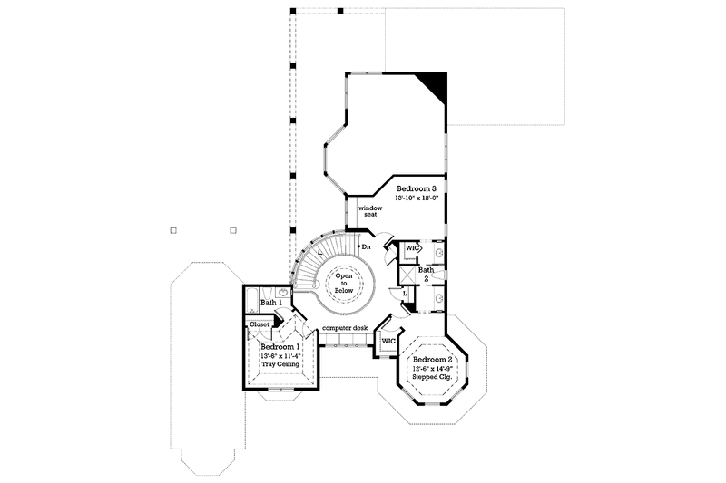 Dream House Plan - Floor Plan - Upper Floor for Victorian House Plan #930-236 - 4 bed, 3.5 bath