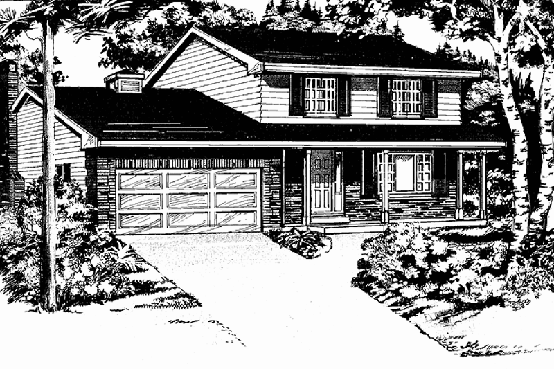 House Design - Colonial Exterior - Front Elevation Plan #47-976
