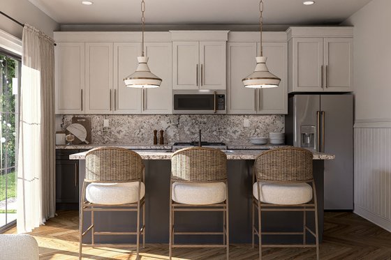 Interior - Kitchen for Modern House Plan #455-427 - 1 bed, 1 bath