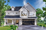 Craftsman Style House Plan - 4 Beds 4 Baths 2968 Sq/Ft Plan #119-450 