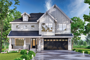 Craftsman Exterior - Front Elevation Plan #119-450