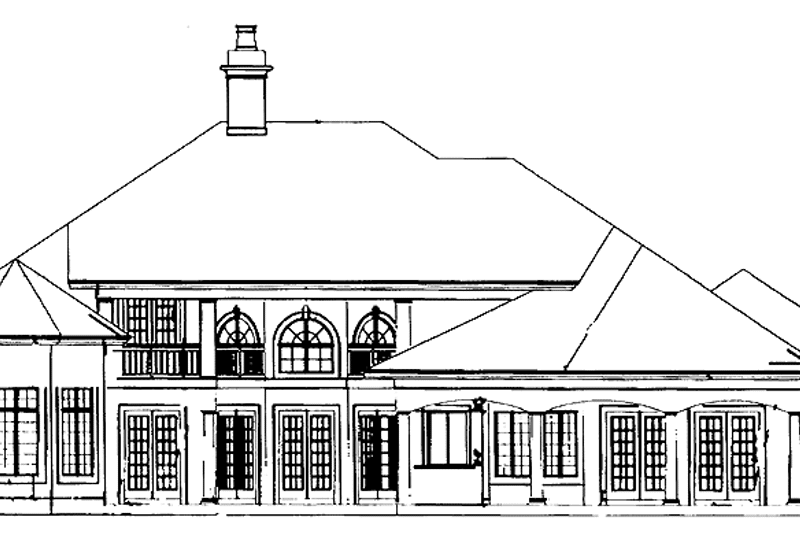 Dream House Plan - Exterior - Rear Elevation for Mediterranean House Plan #930-119 - 4 bed, 3.5 bath