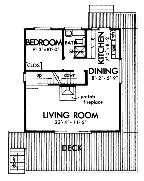 House Plan Design - Contemporary Floor Plan - Main Floor Plan #320-762