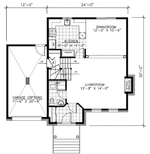 European Floor Plan - Main Floor Plan #138-281