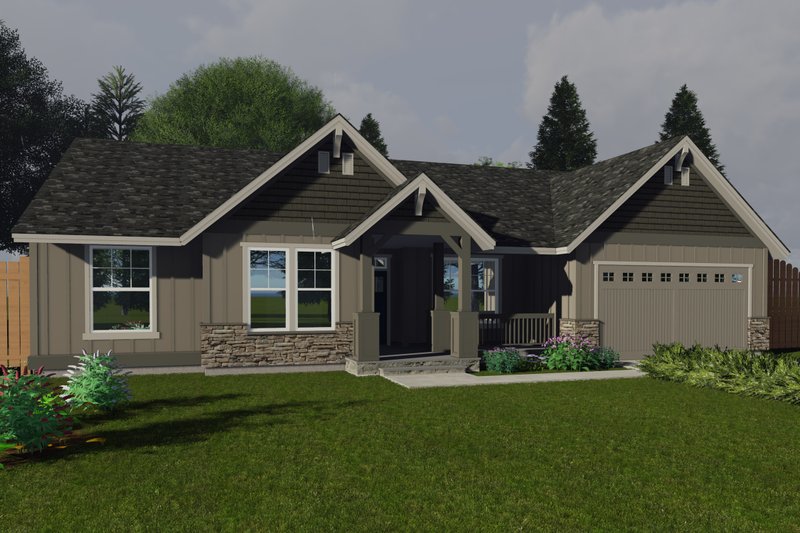 Craftsman Style House Plan - 6 Beds 3 Baths 2832 Sq/Ft Plan #53-703