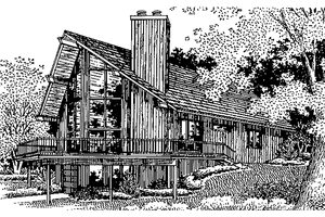 Architectural House Design - European Exterior - Front Elevation Plan #320-1012