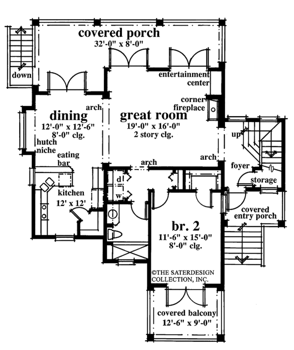 Home Plan - Country Floor Plan - Main Floor Plan #930-62