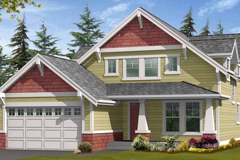 Home Plan - Exterior - Front Elevation 4 for Craftsman House Plan #132-358 - 3 bed, 2.5 bath