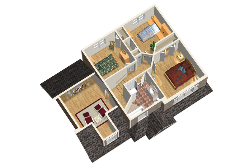 Dream House Plan - Floor Plan - Upper Floor 1 for Traditional House Plan #25-4337 - 3 bed, 1 bath