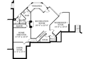 European Style House Plan - 5 Beds 4 Baths 6820 Sq/Ft Plan #453-356 