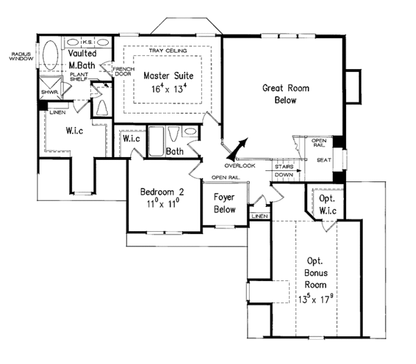 Dream House Plan - Colonial Floor Plan - Upper Floor Plan #927-896