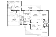Country Style House Plan - 3 Beds 2 Baths 1813 Sq/Ft Plan #17-2893 