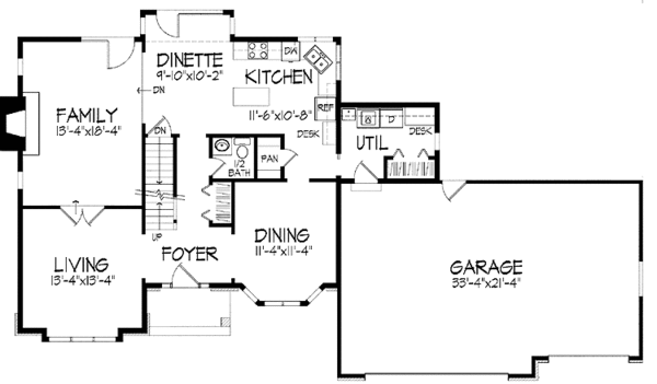 Dream House Plan - Traditional Floor Plan - Main Floor Plan #51-816