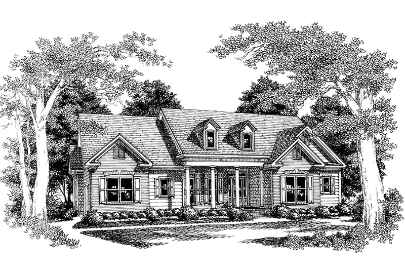 Home Plan - Exterior - Front Elevation 3 for Colonial House Plan #927-594 - 3 bed, 2.5 bath