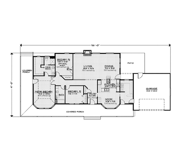 Home Plan - Country Floor Plan - Main Floor Plan #997-4