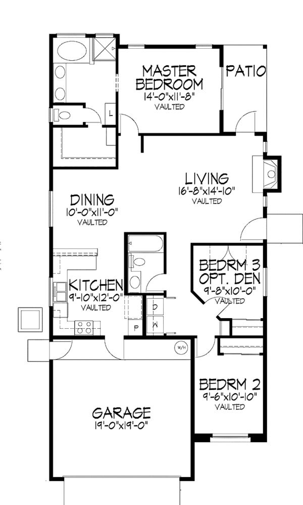 Home Plan - Mediterranean Floor Plan - Main Floor Plan #320-974