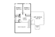 Traditional Style House Plan - 3 Beds 2.5 Baths 1799 Sq/Ft Plan #1053-41 Floor 