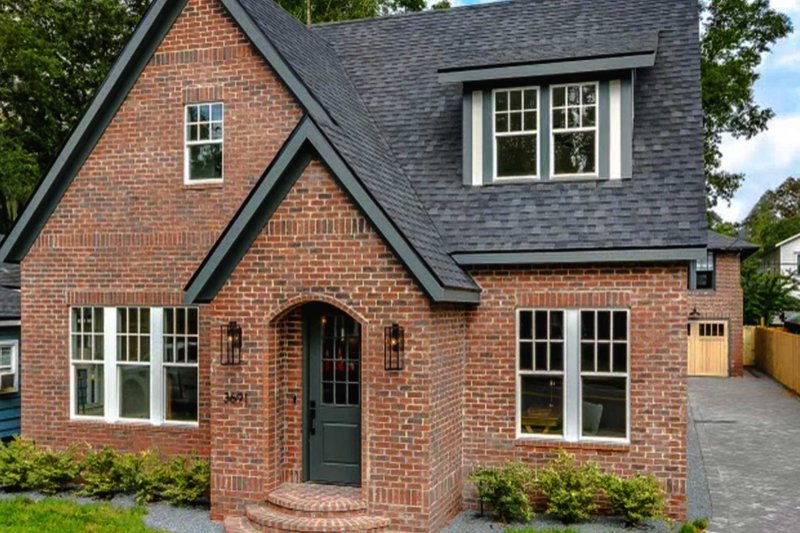 Architectural House Design - Exterior - Front Elevation 3 for Tudor House Plan #461-83 - 4 bed, 3 bath