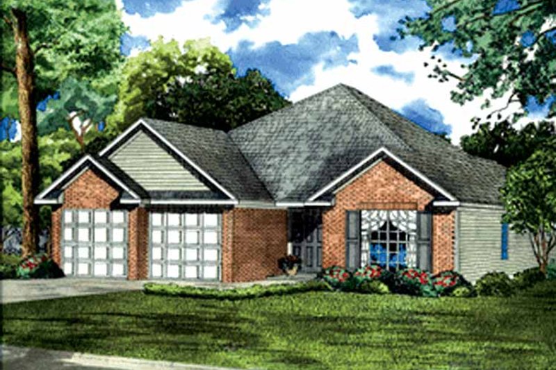 Architectural House Design - Ranch Exterior - Front Elevation Plan #17-3224