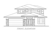 Prairie Style House Plan - 4 Beds 3 Baths 2191 Sq/Ft Plan #1100-52 