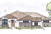 Mediterranean Style House Plan - 2 Beds 2.5 Baths 2630 Sq/Ft Plan #410-3567 