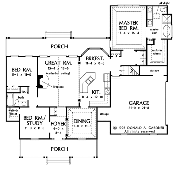 Country Floor Plan - Main Floor Plan #929-344