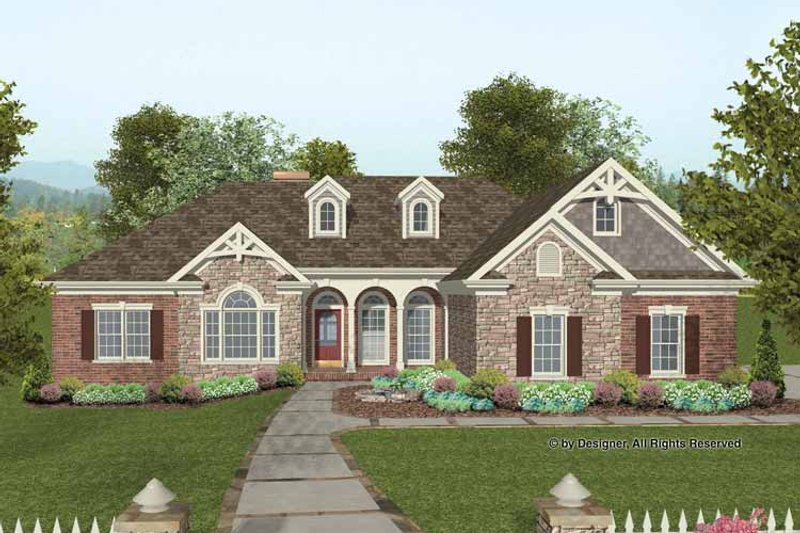 Home Plan - Exterior - Front Elevation 3 for Craftsman House Plan #56-687 - 3 bed, 2.5 bath