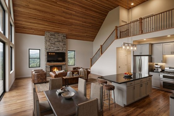 Interior - Family Room for Country House Plan #1089-75 - 4 bed, 2 bath