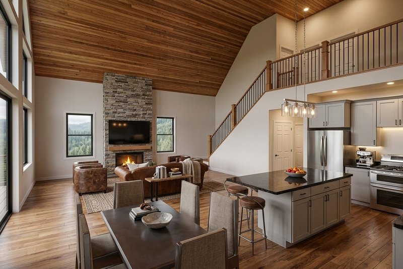 Architectural House Design - Interior - Family Room for Country House Plan #1089-75 - 4 bed, 2 bath