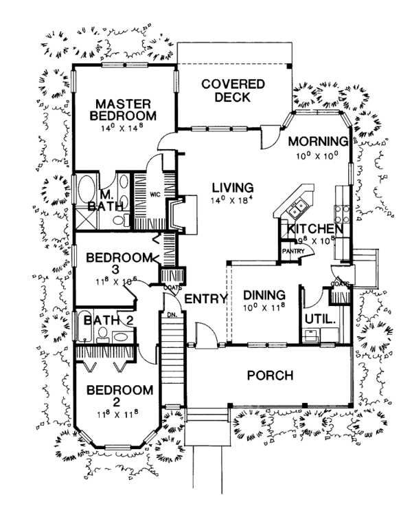 Dream House Plan - Victorian Floor Plan - Main Floor Plan #472-99