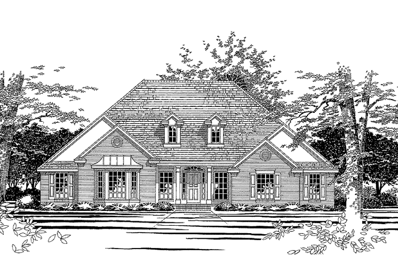Home Plan - Country Exterior - Front Elevation Plan #472-165