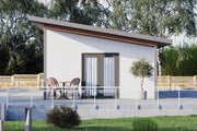 Modern Style House Plan - 1 Beds 1 Baths 499 Sq/Ft Plan #1106-72 Exterior 