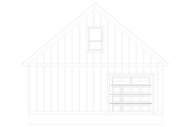 Dream House Plan - Exterior - Rear Elevation 2 for Traditional House Plan #1060-180, 0 bath