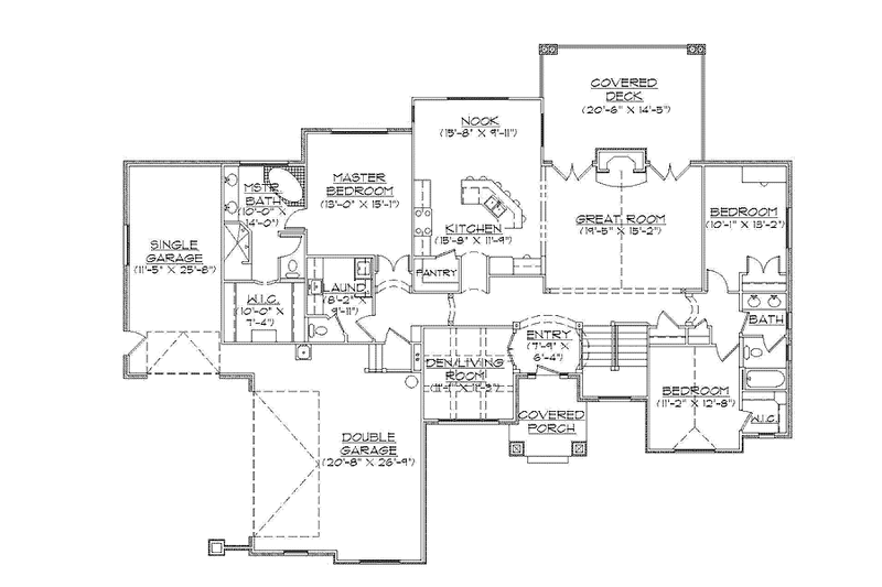 Home Plan - Floor Plan - Main Floor for Country House Plan #945-120 - 3 bed, 2.5 bath