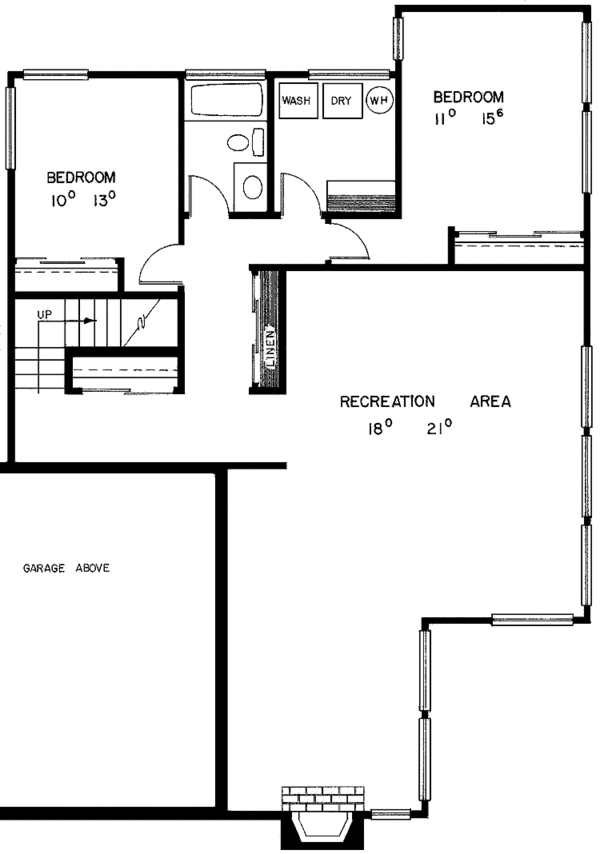 Home Plan - European Floor Plan - Lower Floor Plan #60-903